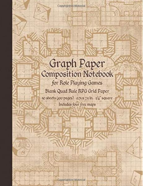 Graph Paper Composition Notebook for Role Playing Games